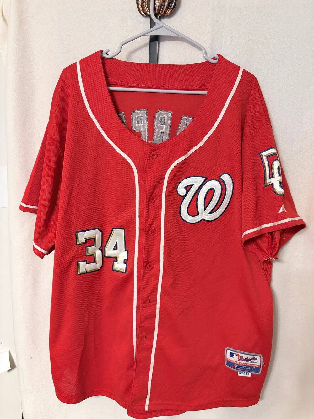 Majestic Authentic Washington Nationals Bryce Harper Jersey